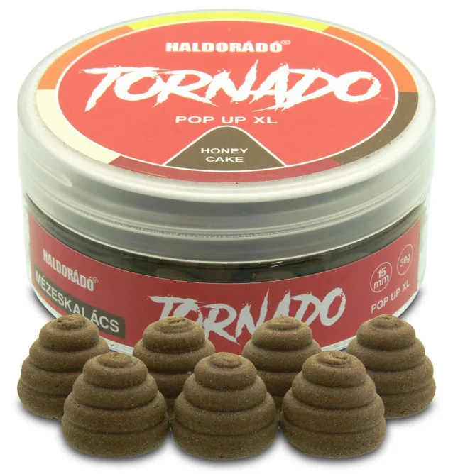 Haldorado TORNADO Pop Up XL - Lebkuchen 15mm Farbeffekt Hochintensiev Karpfen Köder Auftreibend-Köder-JJ-Fishing
