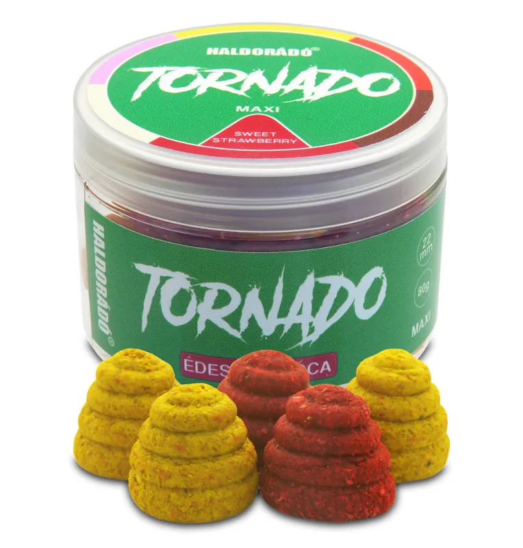 Haldorado TORNADO MAXI - Sweet Strawberry 22mm Hookbaits Hochintensiev Farbeffekt-Köder-JJ-Fishing