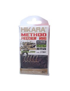 Traper Hikara Method Feeder Rig Extreme Bayonet 8/0,22mm Barbless Schonhaken-Vorfächer-JJ-Fishing