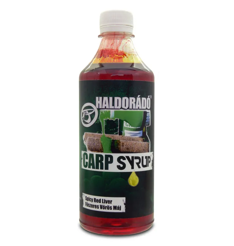 Haldorado Carp Syrup - Spicy Red Liver 500ml PVA Friendly Additive Karpfen Magnet-Köder-JJ-Fishing