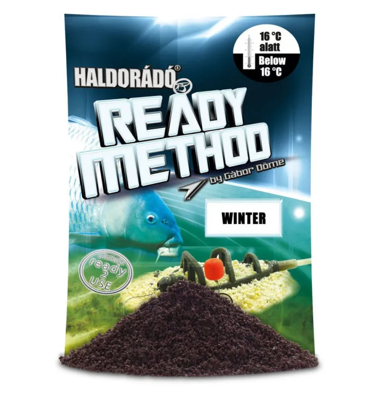 Haldorado Ready Method - Winter Method Feeder Groundbait 800g Ready to Use Hochintensiev-Köder-JJ-Fishing