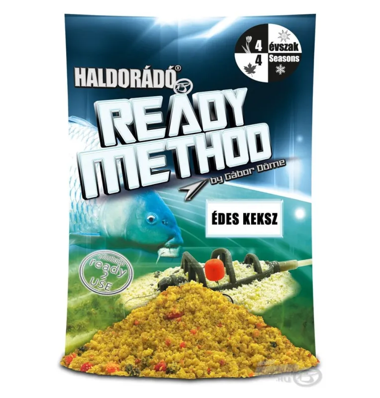 Haldorado Ready Method - sweet Cookie Method Feeder Groundbait 800g Ready to Use Hochintensiev-Köder-JJ-Fishing