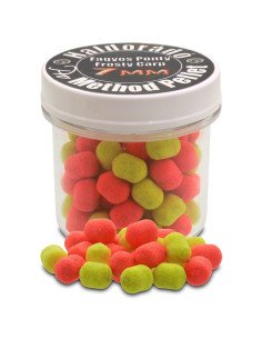 Haldorado Pro Method Dumbell 7 mm - Frozen Carp Boilie Hochntensiev Duo Collor Method Feeder-Köder-JJ-Fishing