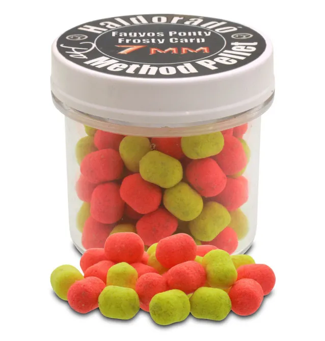 Haldorado Pro Method Dumbell 7 mm - Frozen Carp Boilie Hochntensiev Duo Collor Method Feeder-Köder-JJ-Fishing