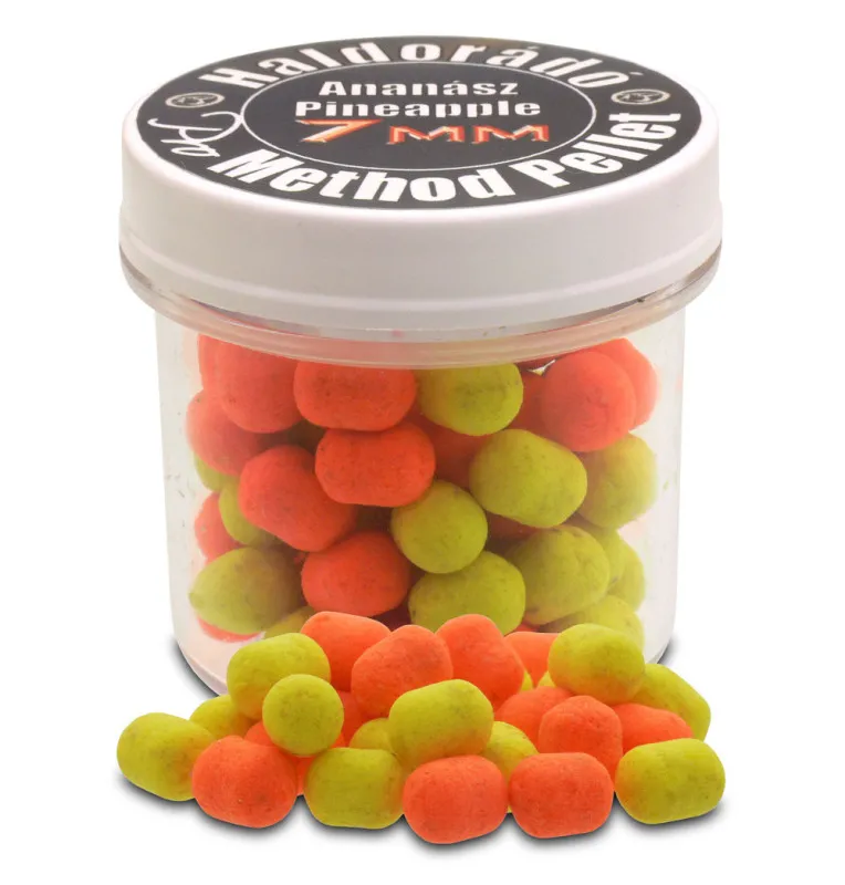 Haldorado Pro Method Dumbell 7 mm - Pineapple Boilie Hochntensiev Duo Collor Method Feeder-Bait-JJ-Fishing
