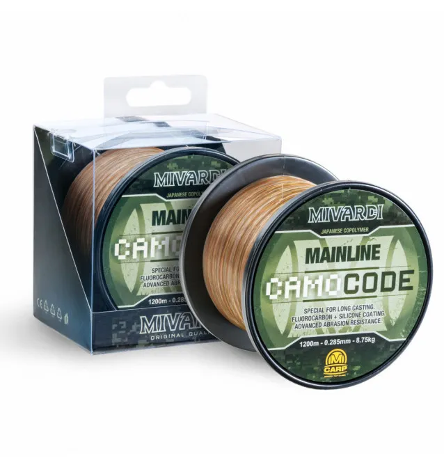 Mivardi CamoCode Mainline 1200m 0,325 mm Monofile Angelschnur, Hauptschnur, Weitwurf Schnur-Endtackle-JJ-Fishing