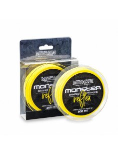 Mivardi Monster Reflex 0.70mm 200m Fluo Gelb Cat Hauptschnur Wels Angelschnur-Endtackle-JJ-Fishing