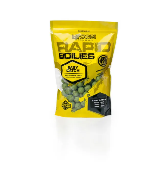 Mivardi Easy Catch 16mm Knoblauch & Chilli 3300g Rapid Boilies-Köder-JJ-Fishing