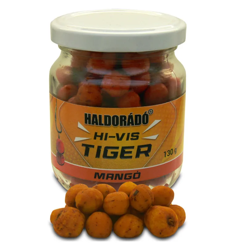 Haldorado Hi-Vis Tiger Mango Gefärbte Eingelegte Tigernüsse-Köder-JJ-Fishing