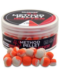 Haldorado 4S Method Dumbell Wafter - N-Butyric Acid & Vanille Duo Collor 6-9mm Hochintensiv Method Feeder-Köder-JJ-Fishing
