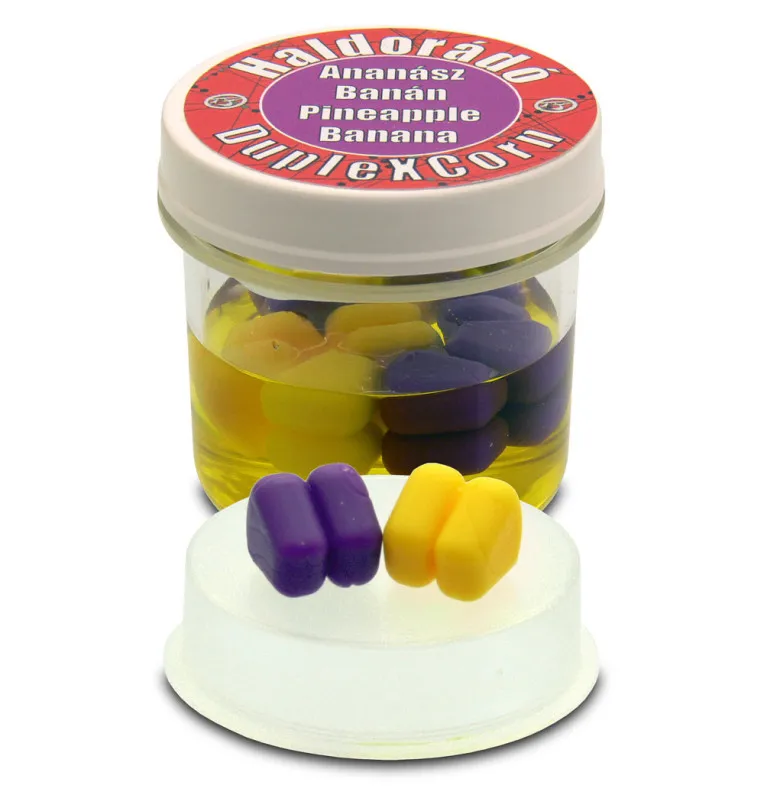 Haldorado Duplex Corn Banane & Ananas Pop Up Schwimmender Fake Mais Doppel-Bait-JJ-Fishing
