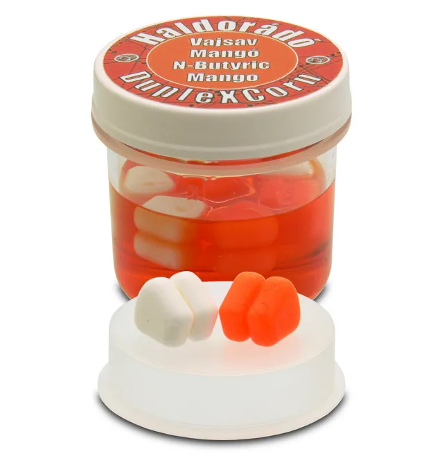 Haldorado Duplex Corn Mango & N-Butyric Acid Pop Up Schwimmender Fake Mais Doppel-Köder-JJ-Fishing