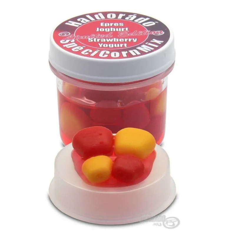 Haldorado SpeciCorn Mix Limited Edition Erdbeere Joghurt Pop Up Schwimmend Fake Mais-Köder-JJ-Fishing