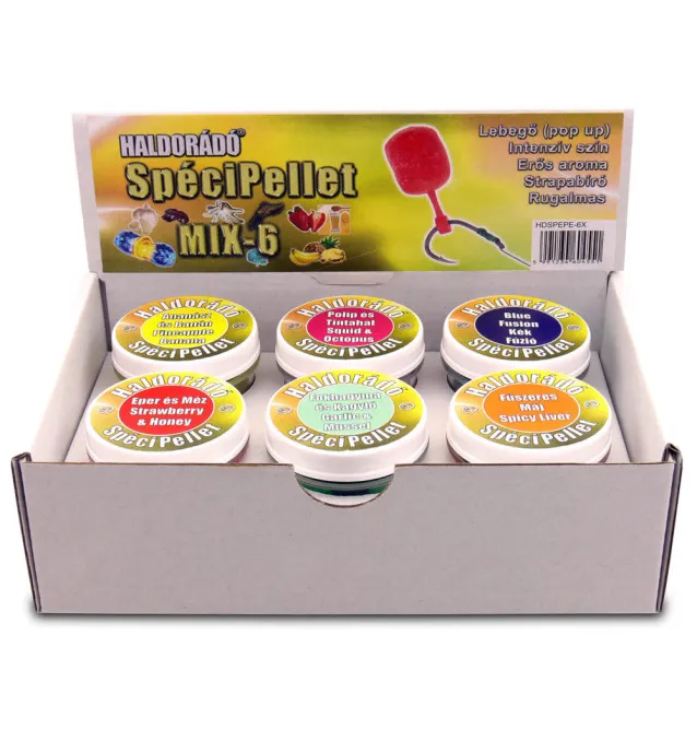 Haldorado Speci Pellet MIX-6 Fake Baits Eingelegt Pellets Hochintensiev-Köder-JJ-Fishing