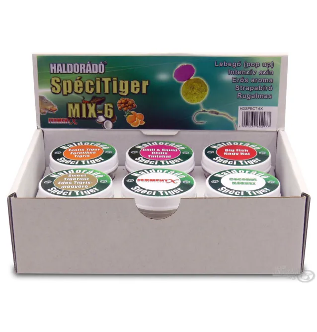 Haldorado Speci Tiger MIX-6 Fake Baits Eingelegt Tigernüsse Hochintensiev-Köder-JJ-Fishing