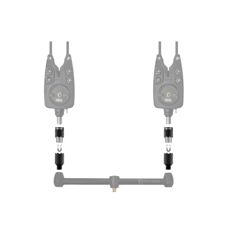 Delphin MagneKLIK Indikator Schnellkupplung Quick Change Adapter 2 Stück-Tackle & Co-JJ-Fishing