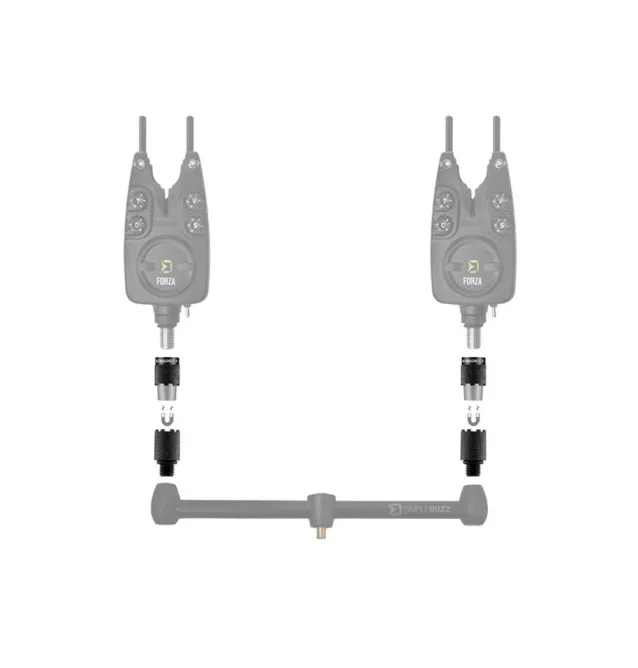 Delphin MagneKLIK Indikator Schnellkupplung Quick Change Adapter 2 Stück-Tackle & Co-JJ-Fishing