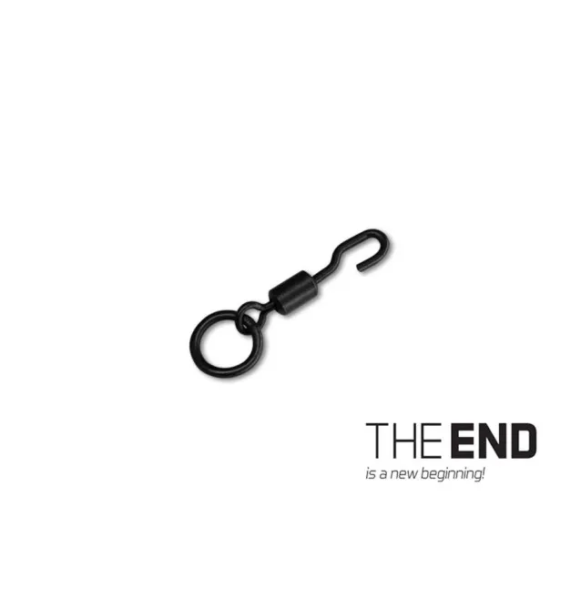 Delphin THE END Ronnie-Swivel mit Ring 10Stk. Größe 6 Tragkraft 13kg Speed Swivel-Endtackle-JJ-Fishing