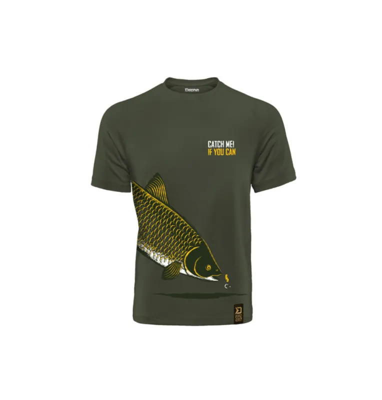 Delphin Catch me! AMUR L T-Shirt Angelbekleidung-Clothing-JJ-Fishing