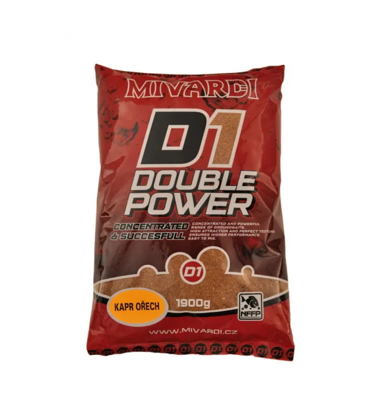 Mivardi D1 Carp Groundbait 1900g Peanut - Competition Bait, Wettkampf Köder, Staubfutter-Bait-JJ-Fishing