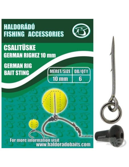 Haldorado German Rig 10 mm Stinger Carp Fishing Chod Rig Ronnie Rig-Endtackle-JJ-Fishing