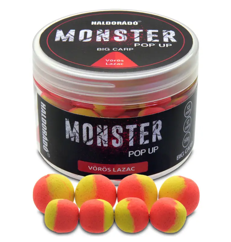 Haldorado MONSTER Pop Up Big Carp Red Salmon 13-17mm-Bait-JJ-Fishing