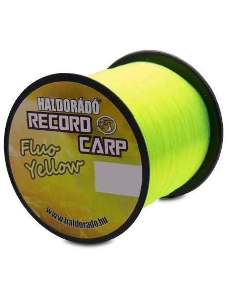 Haldorado Record Carp Fluo Yellow 0,25 mm / 6,90Kg Gelb 900 m Hochleistungs Angelschnur-Endtackle-JJ-Fishing