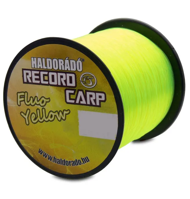Haldorado Record Carp Fluo Yellow 0,30 mm / 10,85Kg Gelb 800 m Hochleistungs Angelschnur-Endtackle-JJ-Fishing