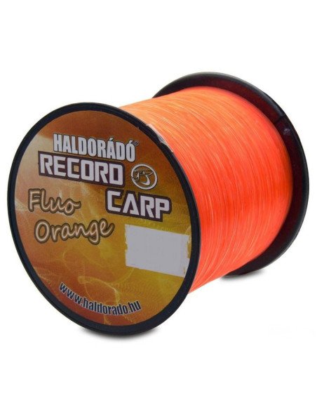 Haldorado Record Carp Fluo Orange 0,35 mm / 12,75Kg Gelb 750 m Hochleistungs Angelschnur-Endtackle-JJ-Fishing