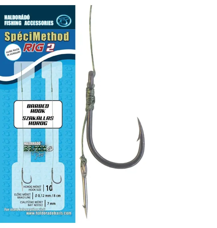 Haldorado Speci Method Feeder Rig2 Braid 7 mm / 10 barbed 2 Stück mit Köderdorn Bait Spike-Startseite-JJ-Fishing