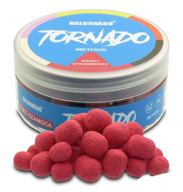Haldorado TORNADO Method Wafter - sweet Strawberry 6+8mm Dumbells Method Feeder Hochintensiev-Köder-JJ-Fishing