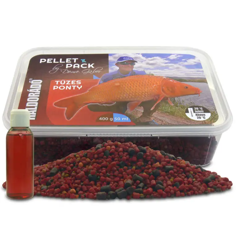 Haldorado Pellet Pack By Döme Gábor 400g + 50ml Fire Carp-Köder-JJ-Fishing