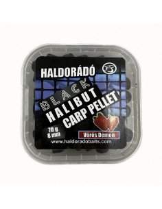 Haldorado Black Halibut Carp Pellet 8 mm Red Demon Erdbeere Hookbaits-Köder-JJ-Fishing