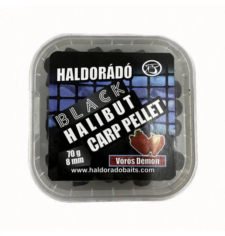 Haldorado Black Halibut Carp Pellet 8 mm Red Demon Erdbeere Hookbaits-Köder-JJ-Fishing