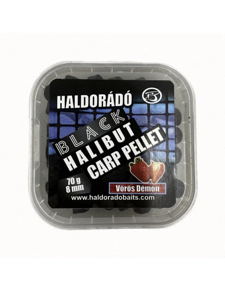 Haldorado Black Halibut Carp Pellet 8 mm Red Demon Erdbeere Hookbaits-Köder-JJ-Fishing