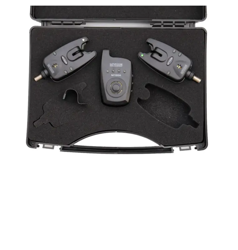 Mivardi M1300 Funkbissanzeiger Set 2+1 mit Transportkoffer-Tackle & Co-JJ-Fishing