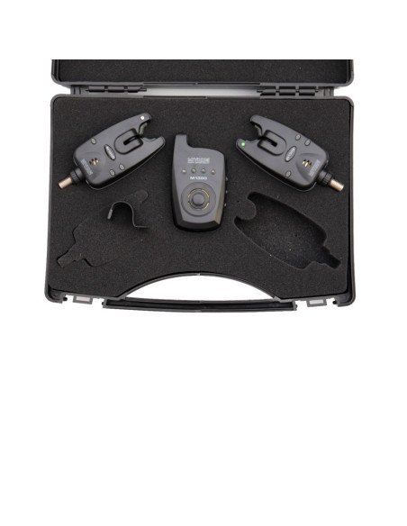 Mivardi M1300 Funkbissanzeiger Set 2+1 mit Transportkoffer-Tackle & Co-JJ-Fishing