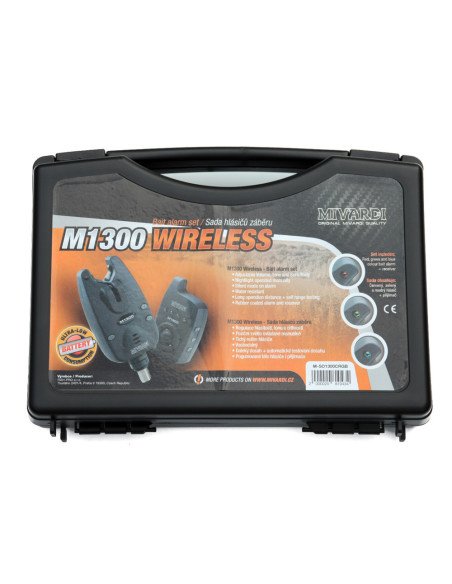 Mivardi M1300 Funkbissanzeiger Set 2+1 mit Transportkoffer-Tackle & Co-JJ-Fishing