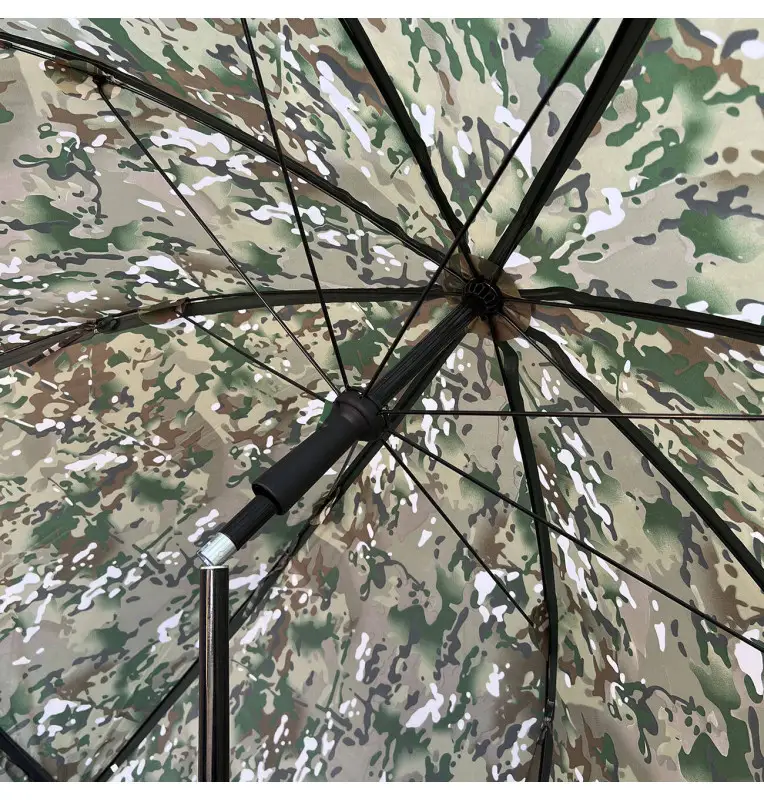 York Camo 250cm Brolly Schirm mit Seitenwänden 360 Grad Extra Robust Angelschirm-Tackle & Co-JJ-Fishing