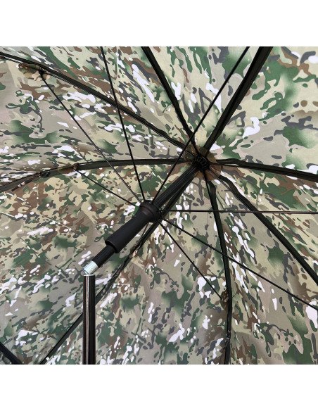 York Camo 250cm Brolly Schirm mit Seitenwänden 360 Grad Extra Robust Angelschirm-Tackle & Co-JJ-Fishing