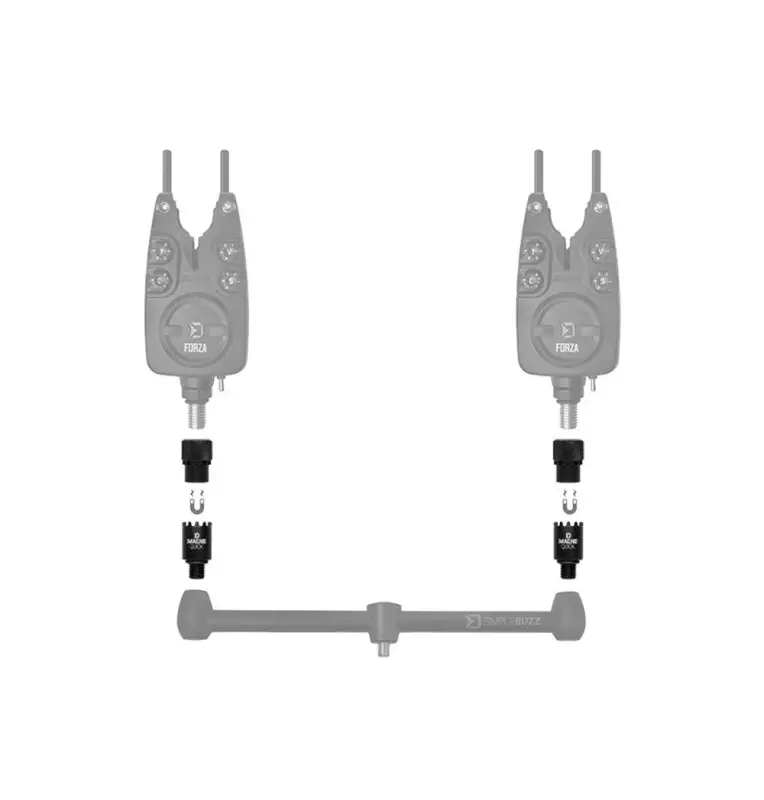 Delphin MagneQUICK Indikator Schnellkupplung 2 Stück Quick Change Adapter-Tackle & Co-JJ-Fishing