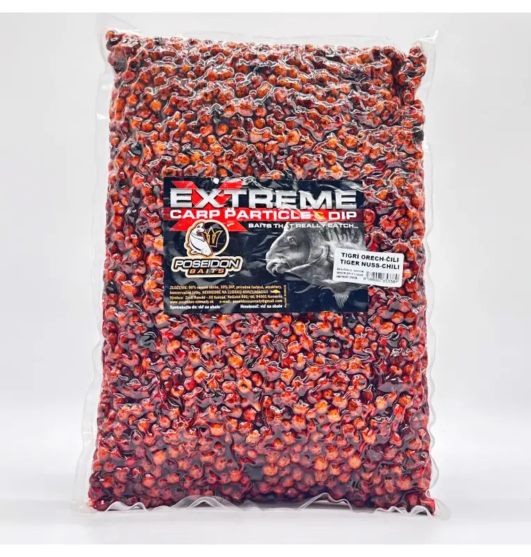 Poseidon Ready Partikel Tigernuss & Chili 3000gr gekocht Carp Food-Köder-JJ-Fishing