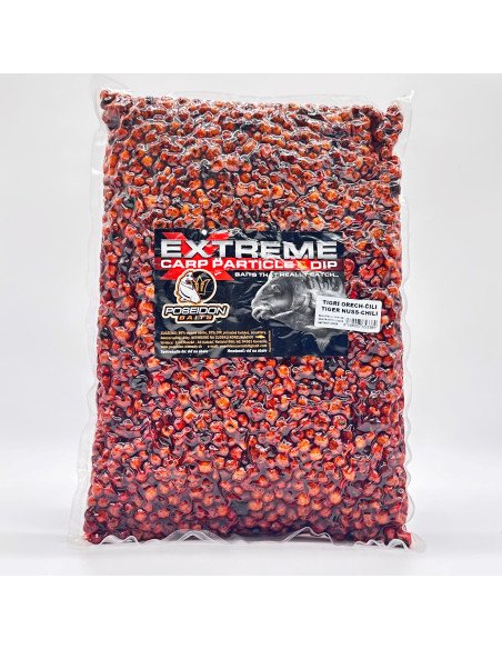 Poseidon Ready Partikel Tigernuss & Chili 3000gr gekocht Carp Food-Köder-JJ-Fishing