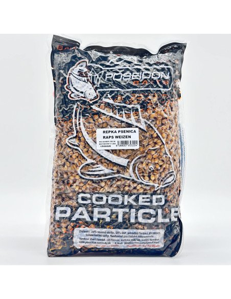 Poseidon Ready Partikel Raps Weizen 1500gr gekocht Carp Food-Bait-JJ-Fishing
