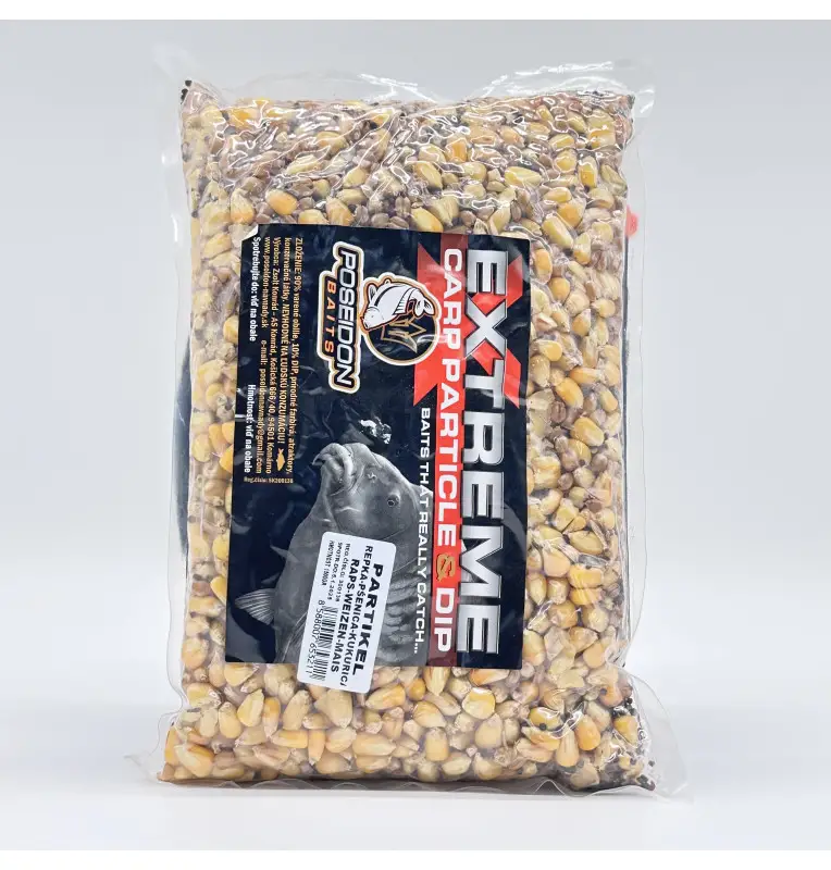 Poseidon Ready Partikel Raps Weizen Mais 1500gr gekocht Carp Food-Köder-JJ-Fishing