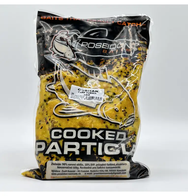 Poseidon Extreme Carp Turmix Knoblauch 1500gr Cooked Partikel & Dip Carp Additive Ultra Smoke Zig Rig-Köder-JJ-Fishing