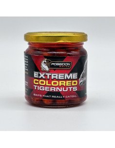 Poseidon Colored Tigernuss Chili 14mm Tigernüsse im Glas Hookbaits-Köder-JJ-Fishing