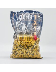 Poseidon Feeder Set Halibut & Sweet Corn 800g Pellet 1,5mm inkl. 200ml Booster Method Pack-Köder-JJ-Fishing