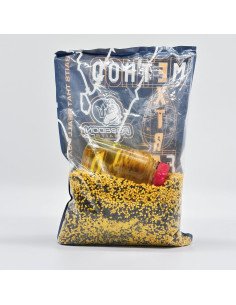 Poseidon Feeder Set Halibut & Ananas 800g Pellet 1,5mm inkl. 200ml Booster Method Pack-Köder-JJ-Fishing