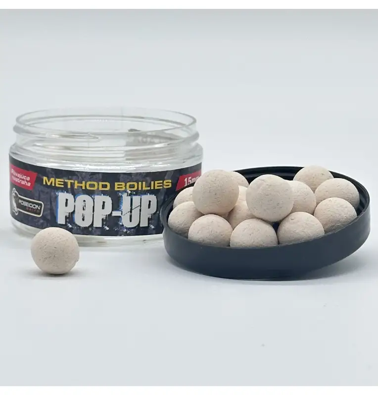 Poseidon Pop Up Knoblauch Boilies Fluo 15mm Carp Edition-Köder-JJ-Fishing